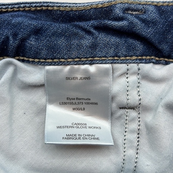 Silver Jeans Elyse Bermuda Short High Rise Size 30 - Picture 10 of 16